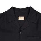 Linen Camp Shirt Black