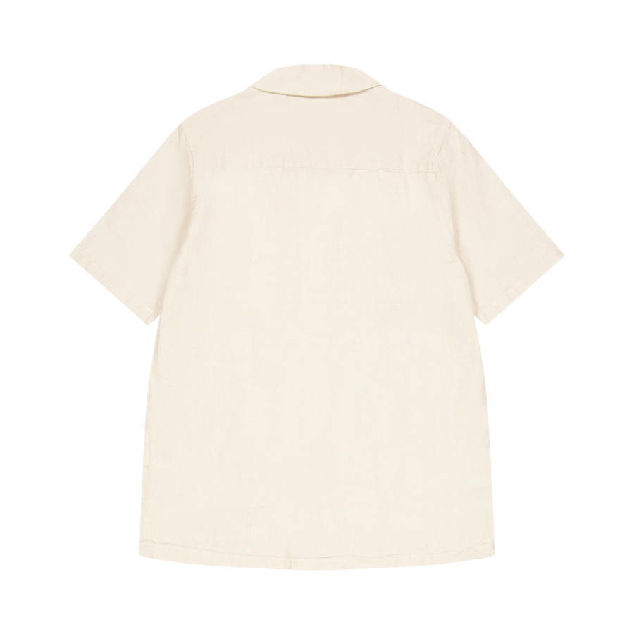 Linen Camp Shirt Ecru