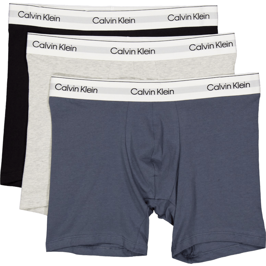 Boxer Brief 3pk Pt3 Black, Light Grey Heath, T
