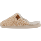 Hush Puppies – Beige Innetofflor Dam Med Mjuk Teddy