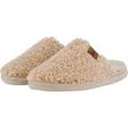 Hush Puppies – Beige Innetofflor Dam Med Mjuk Teddy