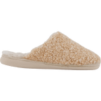 Hush Puppies – Beige Innetofflor Dam Med Mjuk Teddy