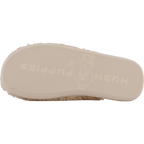 Hush Puppies – Beige Innetofflor Dam Med Mjuk Teddy