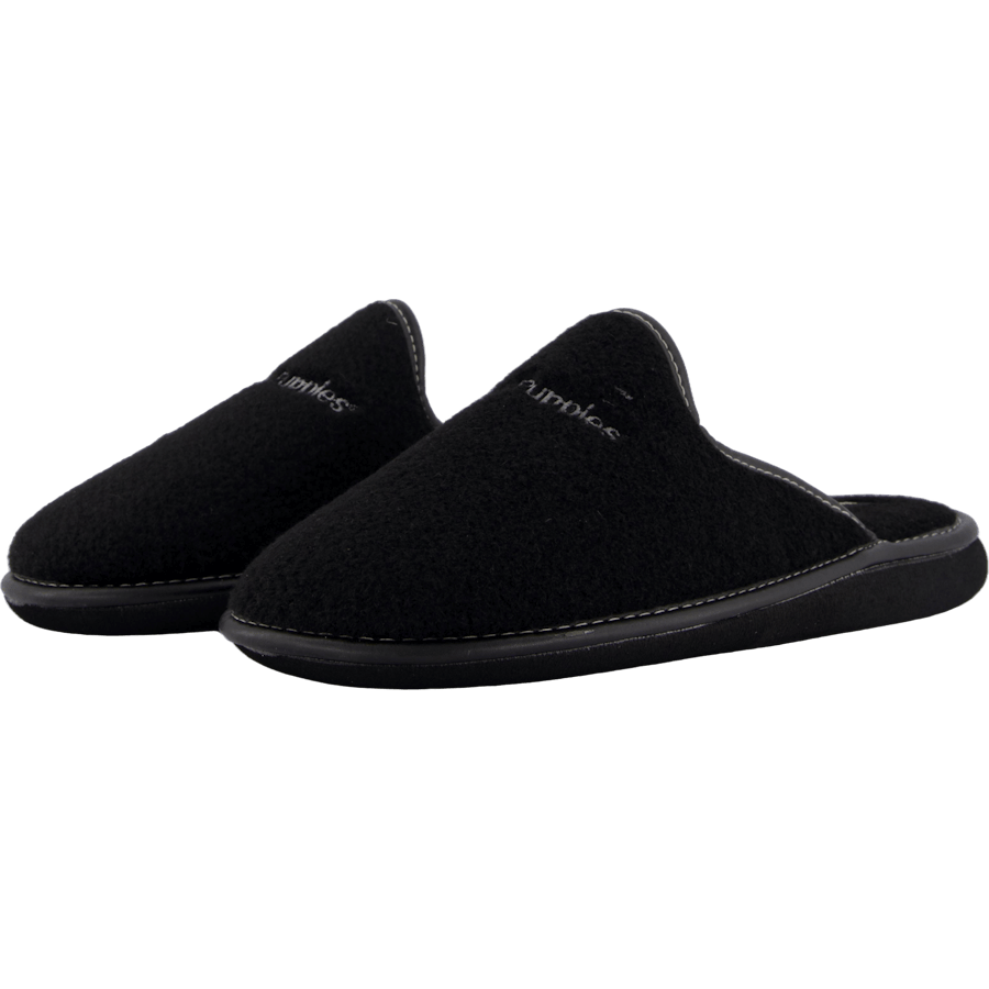 Hush Puppies | Svarta Tofflor Herr Med Mjuk & Bekväm Sula