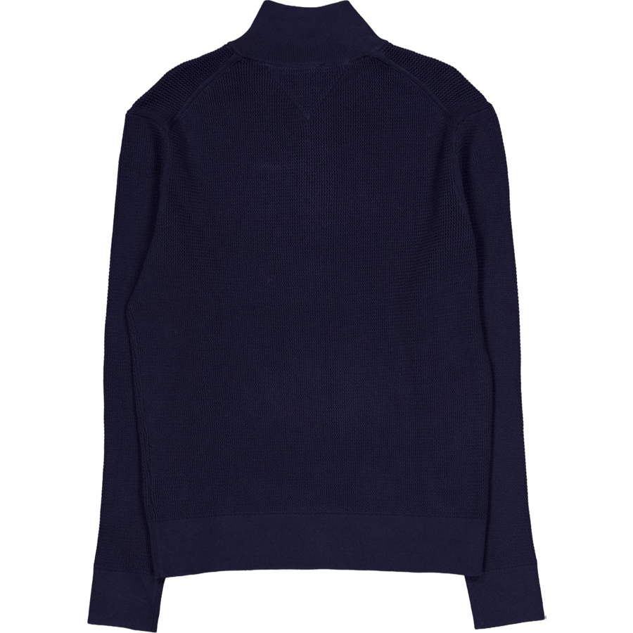 Racking Structure Zip Mock Blue