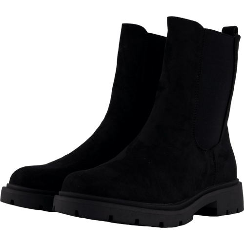 Duffy | Höga Svarta Chelseaboots Dam Med Tjock Sula