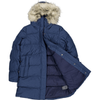 Helly Hansen | Elegant Lång Vinter Dunjacka Dam Med Fuskpäls Huva