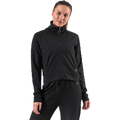 Lucy Black Cropped Zip Sweater