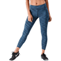 Poise Blue 7/8 Tights — High Waist Polyester-Elastane