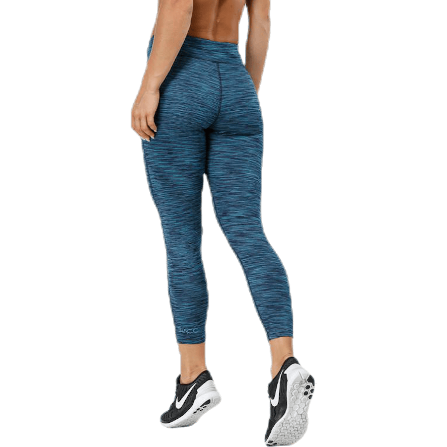 Poise Blue 7/8 Tights — High Waist Polyester-Elastane