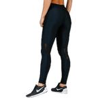 Bright Black Quilted High-Waist Tights