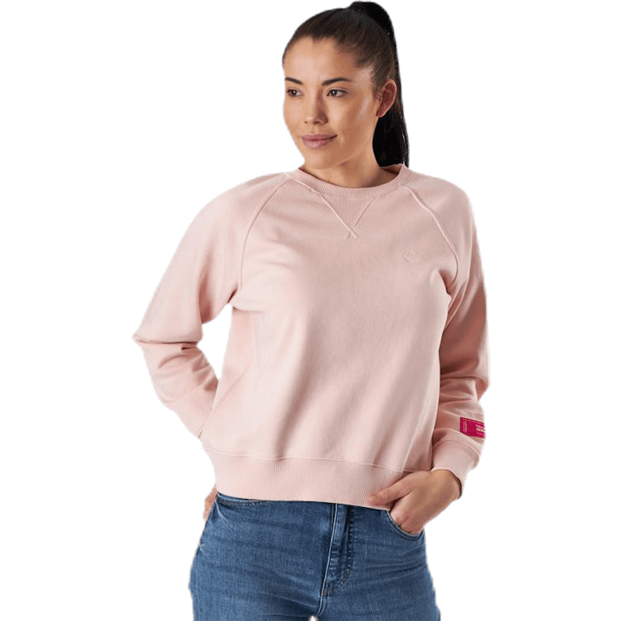 Avslappnad Sweatshirt Med Rundhalsad Krage – Svea