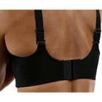 Capacity Black Sports Bra — COOLMAX Performance with SoftSeal™