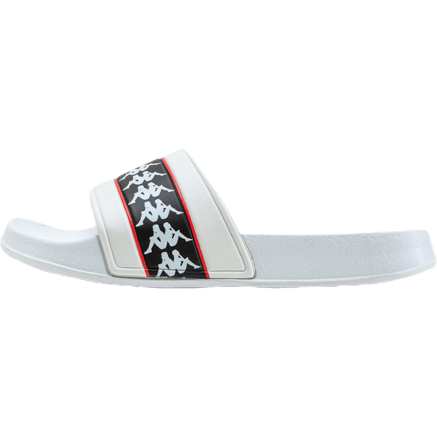 Kappa Banda Adam 11 Ankle Socks — White / Black / Red
