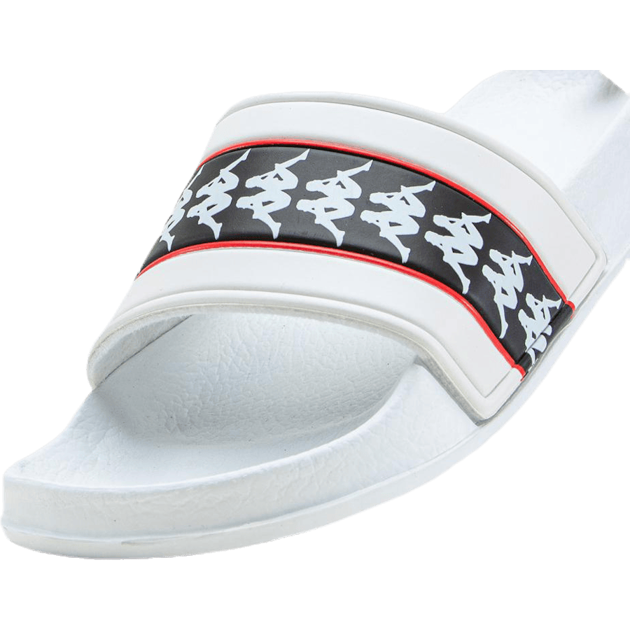 Kappa Banda Adam 11 Ankle Socks — White / Black / Red
