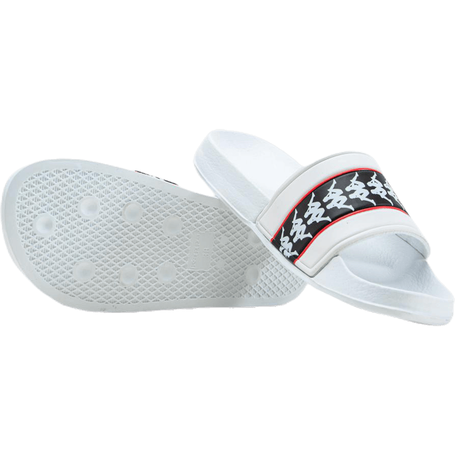 Kappa Banda Adam 11 Ankle Socks — White / Black / Red