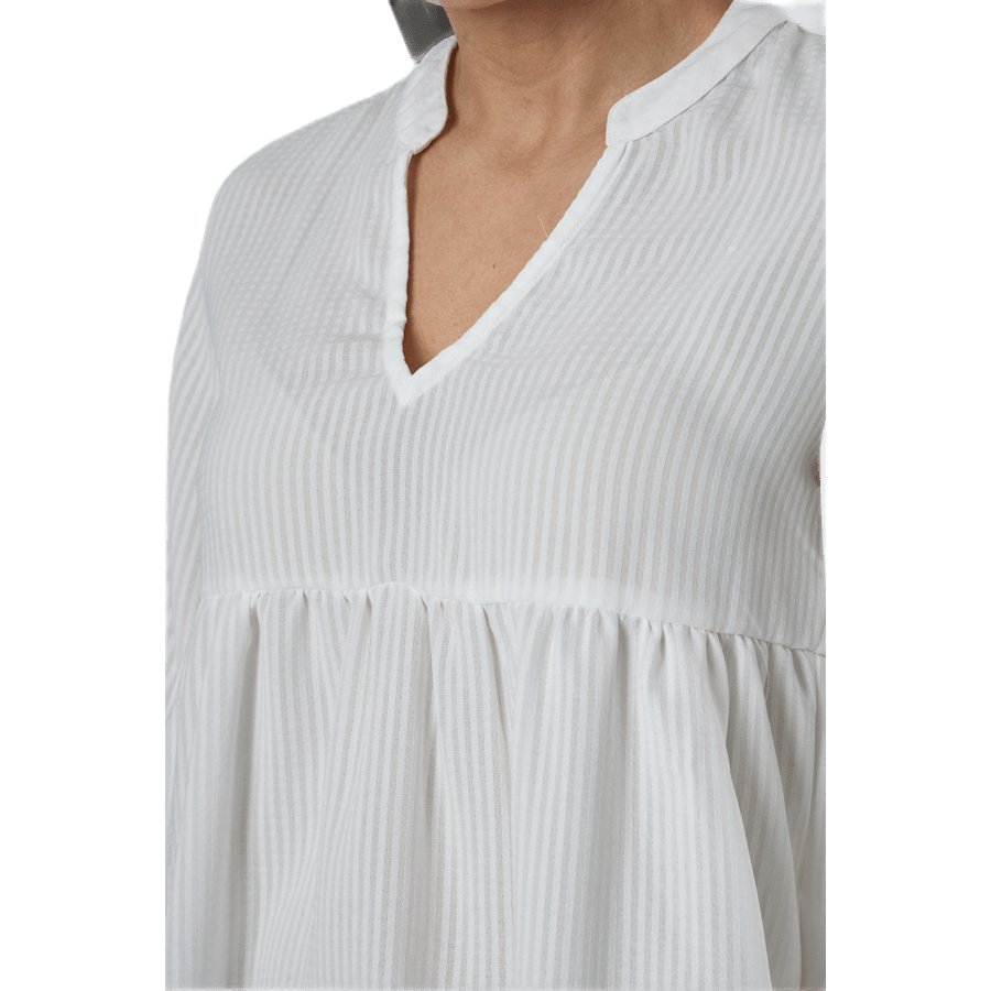 Bloom 3/4 Top Wvn White