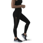 Fitness Mesh Knit Tights Black