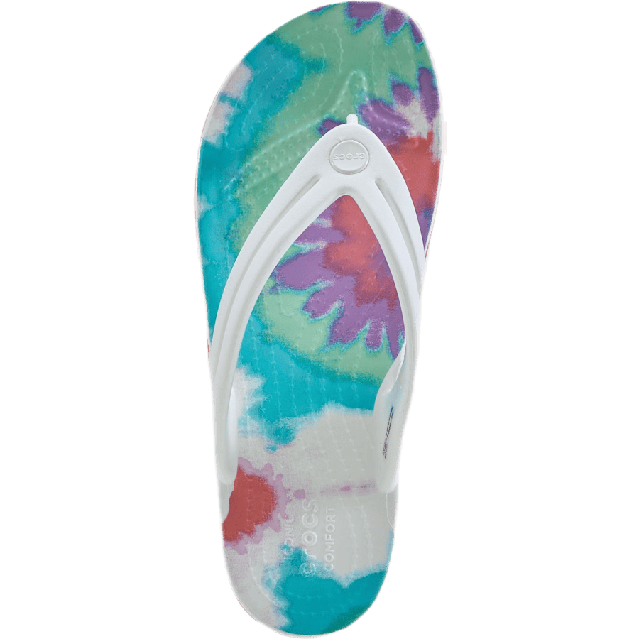 Tie Dye Flip-Flop Purple / White