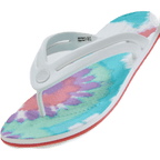 Tie Dye Flip-Flop Purple / White