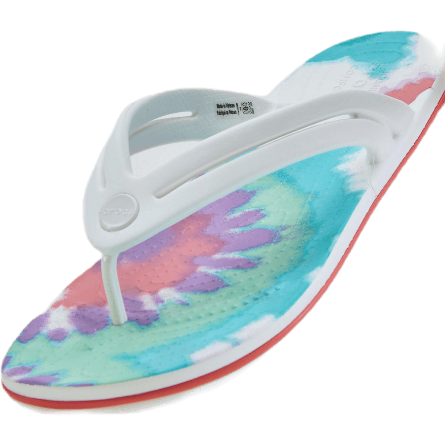 Tie Dye Flip-Flop Purple / White