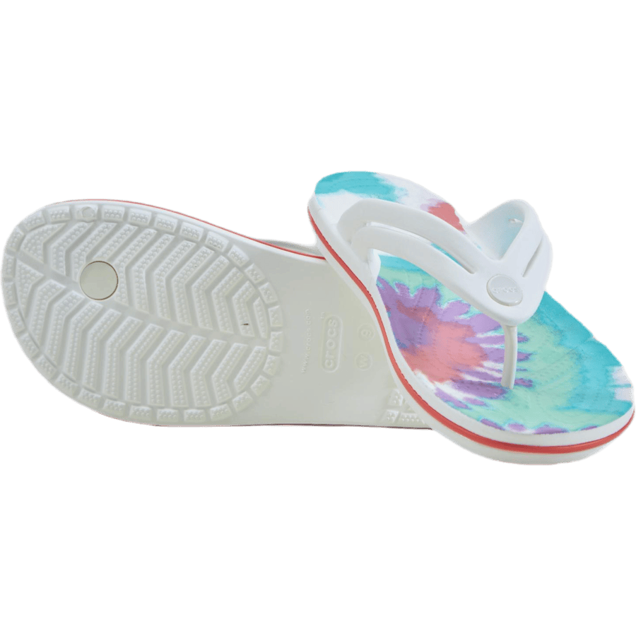 Tie Dye Flip-Flop Purple / White