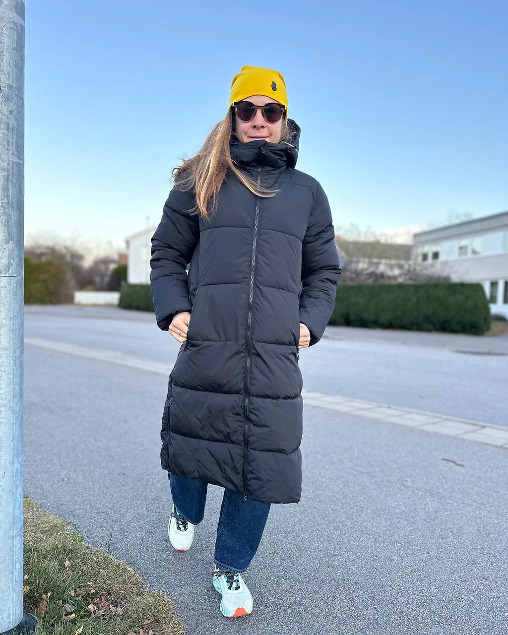 BLACC | Lång Elegant Vinter Dunkappa Dam